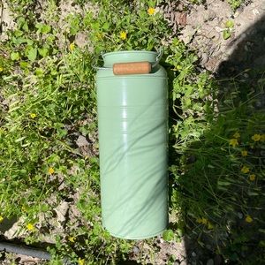 Vintage IKEA Green Metal Canister